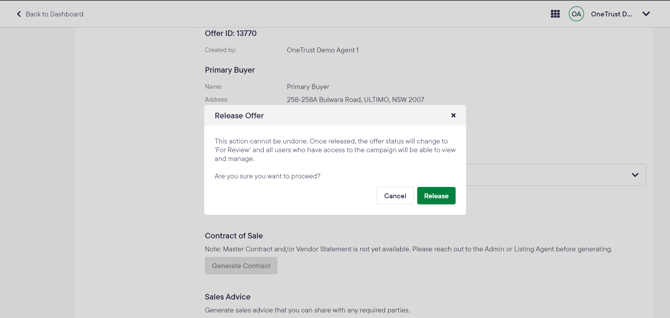 2024_Realtair_Sell_Private offer release pop up