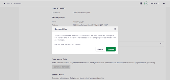 2024_Realtair_Sell_Private offer release pop up