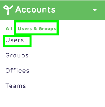 2024_Realtair_Sign_Accounts users and group menu