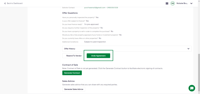 Sell_Undo Agreement