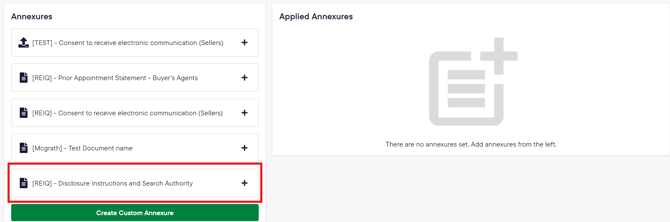 The new disclosure can be found in the annexure builder step of the online form.