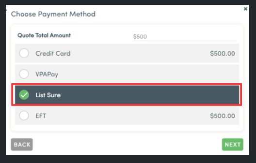 campaign agent-payment processing-listsure-2