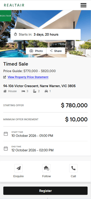 sell-Victoria SOI-timed sale listing-mobile